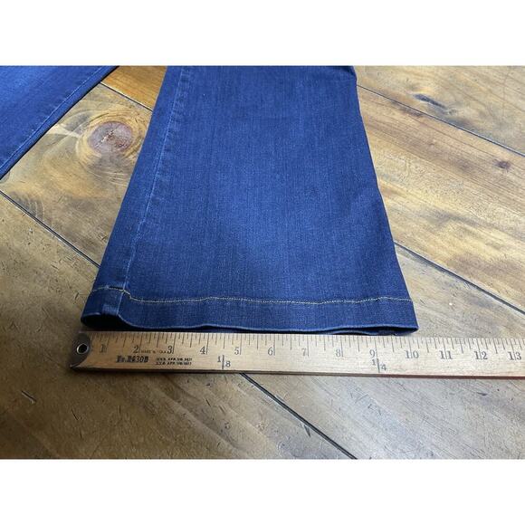SPANX Jeans Womens Large Tall Blue Flare High Rise Pull On Stretch NWT - Picture 10 of 11